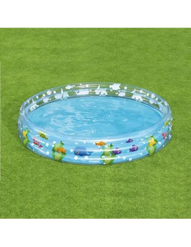 حوض السباحة للأطفال قابل للنفخ بتصميم شفاف