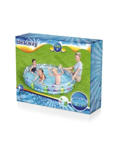 حوض السباحة للأطفال قابل للنفخ بتصميم شفاف