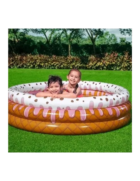 بيست واي مسبح ايس كريم دائري قابل للنفخ للاطفال 1.60x0.38 م