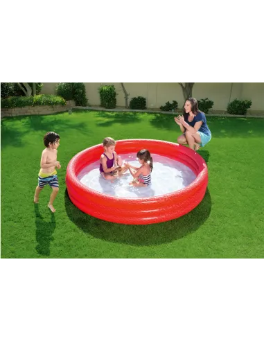 بيست واي حمام سباحة للأطفال مقاس 183 سم × 33 سم / حمام سباحة دائري - احمر